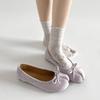 Zapatos planos de punta baja retro franceses amarillos de una sola capa para mujer 2025 Nuevo Primavera Suela blanda Combinan con todo Zapatos Mary Jane