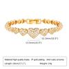 Pulsera de cobre cuadrado corazón trébol de cuatro hojas cabeza de serpiente circonita joyería geométrica al por mayor PBR-057