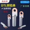 Terminal de Cable de Alambre de Cobre y Aluminio DTL-35/95/Terminal de Conexión de Cable para Interruptor Automático Cabeza Pequeña Cabeza Cuadrada Agujero Doble Terminal de Transición de Cobre y Aluminio Conector de Cable