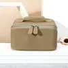 Bolso de Mano de Moda Hecho de Piel de Vaca de Primera Calidad, Neceser Portátil Multifuncional de Gran Capacidad, Bolso Versátil para Guardar Productos de Cuidado de la Piel