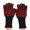 Guantes de Silicona para Barbacoa de Alta Temperatura Antiescaldaduras Guantes para Horno Aislamiento Térmico para Horno de Microondas Guantes Protectores de Seguridad contra Incendios
