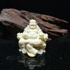 Talla de Fruta de Marfil Una Armonía Piao Buda Reclinado Maitreya Sonriente Decoración de Escritorio para el Hogar Artesanías Adornos