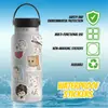 50 Paquetes de Expresiones de Gatos de Dibujos Animados, Pegatinas Lindas de Graffiti, Manualidades Impermeables DIY, Maleta, Pegatinas Decorativas para Guitarra