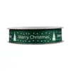 Decoración Navideña Personalizada con Estampado Dorado de Feliz Navidad Empaque de Regalo Accesorios para el Cabello Set de Cinta de Poliéster para Manualidades