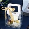 Bolsa de Souvenir de PVC Transparente con Lunares Bolsa de Regalo Embalaje de Plástico para Regalo Bolso de Mano para Dulces de Boda al por Mayor