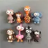 Ímãs de Geladeira de Animais em Desenho Animado, Ímãs Decorativos Fofos, Ímãs de Geladeira Personalizados, Ímãs de Material de Resina com Ímãs Incluídos