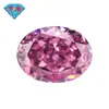 Huagang Gems 9A Forma de Huevo Corte Flor de Hielo Circonita Cúbica Diamante de Alto Carbono Zirconio Ovalado Piedra Suelta Zirconia Cúbica Piedra Principal Venta al por Mayor