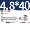 Tornillos Autorroscantes de Acero Inoxidable 316, Cabeza Redonda Ranurada, Tornillos para Madera de Cabeza Plana Extendida Yb845M2M3M4M5M6