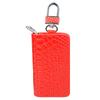 Bolsa para Llaves de Coche con Patrón de Cuadros Diamante para Hombre de Cuero con Cremallera Mini Bolsa para Llaves para Hombre Cuero Ultrafino Multifuncional para Colgar en la Cintura