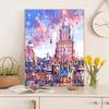 Pintura al Óleo Digital DIY Pintura al Óleo Hecha a Mano Colorear Regalo de Cumpleaños Exquisita Pintura Acrílica Decorativa Pintada a Mano Puesto Mayorista