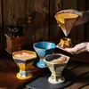 Taza de Café Creativa Nórdica de Lujo Ligero Cerámica Diseño Hexagonal Sentido del Diseño Taza de Agua Alto Valor de Color Taza de Café para el Té de la Tarde
