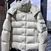 Marca da moda Moncler Maya jaqueta de plumas fosca Vezere unissex acabamento fosco plumas de ganso espessada quente corte slim