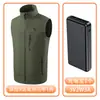 Chaleco térmico personalizado para hombre de cuello alto transfronterizo, chaleco de algodón, chaleco calefactor eléctrico, abrigo de algodón con calefacción inteligente de temperatura constante