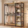 Armario de Montaje Sencillo, Gabinete de Entrada, Perchero Metálico para el Hogar en el Dormitorio, Armario para Habitación de Alquiler, Armario Pequeño para Dormitorio