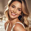 Pegatinas de tatuaje de maquillaje facial de oro de alta gama europeas y americanas transfronterizas, pegatinas de tatuaje temporal de maquillaje facial con purpurina para fiesta de lámina dorada