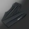 Calça de seda gelada de verão masculina casual calça de ar condicionado respirável calça fina alta elasticidade calça esportiva transfronteiriça tamanhos grandes secagem rápida