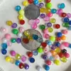 Nuevo sólido hueco seda de vidrio hecho a mano plástico cuerda trenzada color cristal transparente línea de cuentas suave tensión alemana