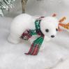 Nuevas decoraciones navideñas transfronterizas Oso de burbujas blanco Colgante de animal de oso polar de burbujas de Navidad
