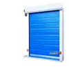 Porta de Enrolar Rápida para Oficina sem Poeira, Porta de Garagem Isolada para Lava-Rápido e RV, Porta Rápida de PVC com Sensor de Radar, Porta de Enrolar
