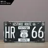 Comércio exterior estilo industrial pintura decorativa placa de carro pintura de lata retro parede loja de churrasco personalidade criativa pingente bar churrasco