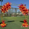 Nuevos Accesorios de Boda Arco Circular de Flores Flor Al Aire Libre Arte de Hierro Decoración de Fondo Marco de Arco Circular
