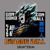 Fornecimento transfronteiriço em estoque de personagens de desenhos animados japoneses Super Saiyan T-shirt impressão de transferência térmica de tinta branca hot stamping agora feito