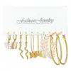 Moda Joyería Nueva Transfronteriza Elegante Creativo Circonita Perla de Imitación Aleación Conjunto de Joyería para Dama Set de 67 Piezas Venta al por Mayor