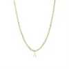 Collar de 26 Letras de Moda Transfronterizo de Amazon Colgante de Oro Personalizado Gargantilla Accesorios para Fiesta y Viaje al Trabajo Venta al por Mayor en Stock