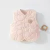 Chaleco acolchado de algodón para bebé de otoño e invierno, chaleco cálido para lactantes y niños pequeños, top casual de nuevo estilo para niños