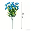 Plantas Verdes Artificiales Nuevas para Exteriores Eucalipto Flor Trompeta Campanilla Atmósfera Hogar Boda Fiesta Jarrón Arreglo Floral Hogar