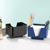 Caja de Almacenamiento de Mostrador para Tienda de Té de Leche de Plástico, Estante Organizador para Vasos, Popotes, Servilletas, Caja Organizadora Multifuncional de Escritorio