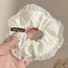 Scrunchie de renda estilo coreano para mulheres, elástico de rabo de cavalo de alta qualidade, alta elasticidade e faixa de cabelo durável