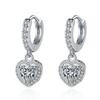 Transmissão ao Vivo Estilo Quente Coreano Moda Quente Joias Femininas Brincos Coreanos de Coração com Design de Diamante Brincos Brincos Atacado