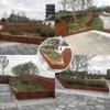 Placa de Acero Resistente a la Intemperie Paisaje Fabricante de Estanque de Plantación Producción Soldadura Instalación Placa Vieja Resistente a la Intemperie Paisaje Arcilla Curva Perimetral