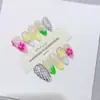 Nai Zi Uñas Portátiles Hechas a Mano Puras Modelo Nuevo Otoño/Invierno B280 Completamente Pintadas a Mano Talladas Estilo Francés Elegantes Pegatinas para Uñas de Comercio Exterior