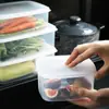Caja de Almacenamiento para Refrigerador de Plástico Doméstico para Verduras y Frutas Sellada Caja de Almacenamiento de Grado Alimenticio para Refrigerador
