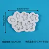 Molde para Bolo de Fondant DIY Várias Folhas Flores Galhos de Ameixa Decoração de Confeitaria de Chocolate Molde de Silicone