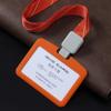 DEZHI Card Case com Lanyard Silicone Work ID Case Chest Card Easy Pull Buckle Bus Controle de Acesso Meal Card Case protetor macio