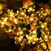Luzes Piscantes LED Estilo Camping ao Ar Livre Festival Floco de Neve Estrela de Cinco Pontas Bola de Bolhas Bola Branca Pequena Gota d'Água Flor de Cerejeira Cordão de Luz Colorido
