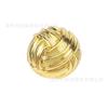 Champiñón Rayado Asimétrico Redondo Estilo Retro Bola de Lana Botón Metálico Botón de Abrigo Botón Decorativo para Ropa Exterior Botón Cosido a Mano