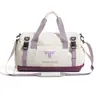 Bolsa deportiva simple y casual para gimnasio con compartimentos separados para artículos húmedos y secos, gran capacidad, adecuada para salidas y viajes, elegante y moderna