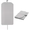 Alfombrilla de planchar de fieltro grueso con ganchos, tabla de planchar de tablero duro plegable para uso doméstico, conveniente para transportar