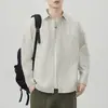 Camisa de Rayas Estilo Americano para Hombre Manga Larga Primavera 2026 Nueva Ropa Casual de Moda Versátil Tacto de Alta Gama Tallas Grandes Primavera y Otoño