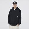 Sudadera con Capucha para Hombre Otoño Americano Casual Diseño Hip-Hop Estampada Tendencia Marca Top Negro Pulóver Chaqueta de Manga Larga