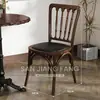 Café Popular Asiento de Tarjeta Comercial Tienda de Pasteles y Té de Leche Mesa y Silla Vintage de Madera Maciza Combinación Tienda de Postres y Repostería Mesa y Silla de Comedor