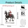 Nuevo producto transfronterizo: Decoración de escritorio de casa de la luna de Navidad, decoración acrílica 2D para entrada de hogar y oficina