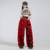 Ropa de Baile Jazz para Niñas Ropa de Grupo Femenino para Actuación de Baile en Escenario Traje de Hip-Hop para Chicas de Jazz Ropa de Actuación Infantil Verano