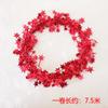Estrella de cinco puntas 7.5 metros decoración navideña alambre de ratán cinta lana adorno de flor para la parte superior diseño navideño guirnalda lentejuelas