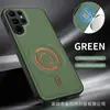 Adecuado para Samsung S26 Ultra, S25, S26FE: Funda magnética para teléfono de tela técnica, Funda con textura de cuero para NOTE20 Ultra