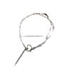 Colar de Pérolas Estilo Coreano Corrente de Clavícula com Contas Brancas para Mulheres Design Personalizado Senso de Design Nicho Novo Estilo Corrente de Colar para Celebridade da Internet de Amor Feminino